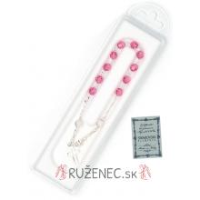 Rosenkranz Armlet - Swarovski - rosa 6mm