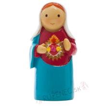 Unbefleckten Herz Maria Statue - 8cm