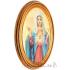 Oval wall painting 29x36cm - Immaculate Heart of Mary