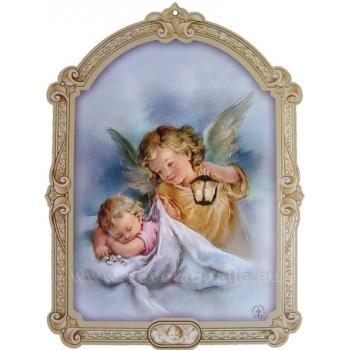 Obraz na dreve 17x23cm - Anjel