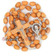 Natural olive wood Rosary - 5x7mm oval beads