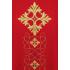 Chasuble with embroidery - 7018 LE - red