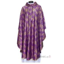 Chasuble - violet - brocade