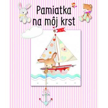 Pamiatka na môj krst - ružová
