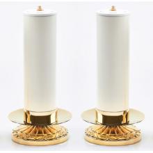 Pár sviečok so svietnikmi - 8cm x 32cm