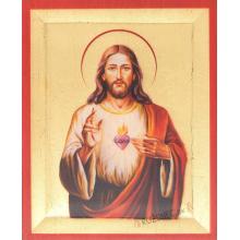 Plaquette - Sacred heart of Jesus - 15x19cm