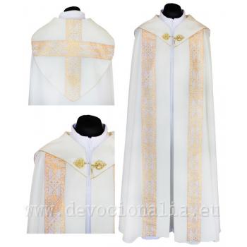 Fehér palást - arany brokátpaszománnyal