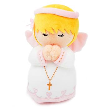 Plyšový anjelik - ružový - 20cm