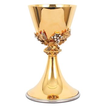 Pozlátený kalich - 20cm