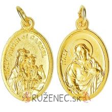 Pendant - scapular - golden color