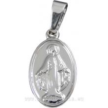 Pendant - Miraculous medal - stainless steel