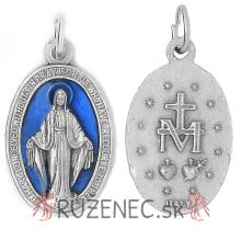 Pendant - Miraculous medal - blue