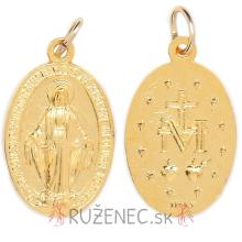 Pendant - Miraculous medal - golden color