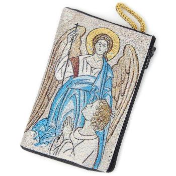 Puzdro na ruženec - tkané - Anjel Strážca