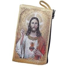 Etui für Rosenkranz Gewobener - Herz Jesu