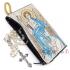 Woven Rosary holder with glass rosary - Guardian Angel