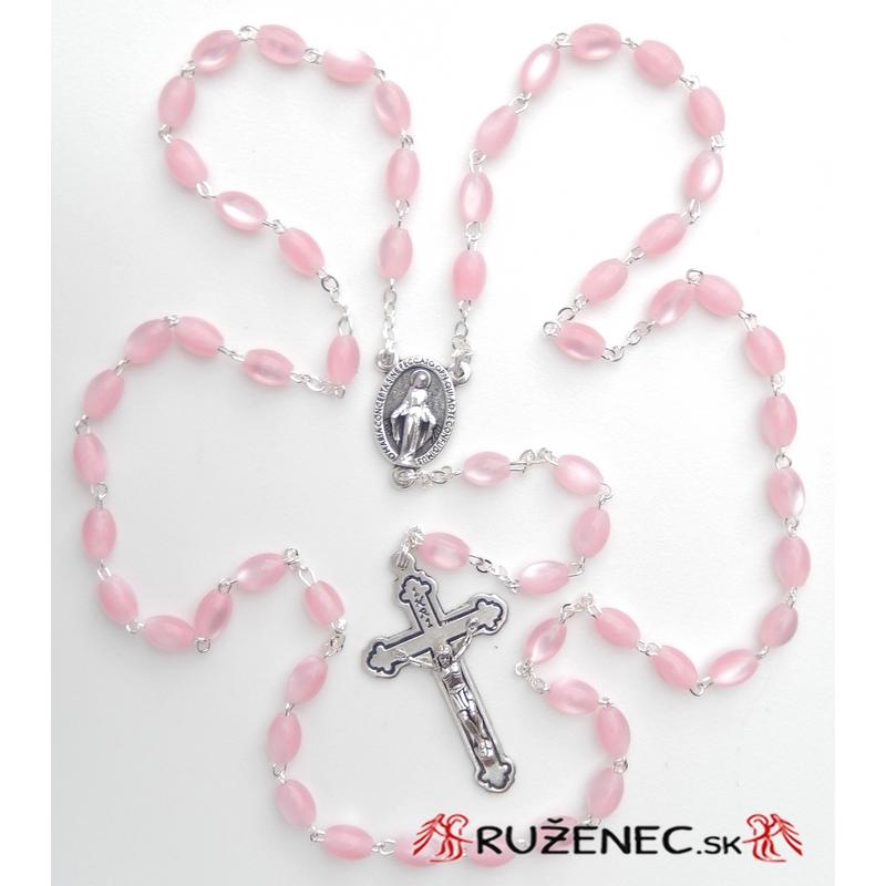 Rosenkranz - rosa Perlen Beads 5x7mm