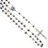 Rosary - 6mm gray + marble shine beads