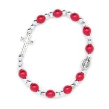 Rosenkranz Armband elastic - Kinderarmband root pearl
