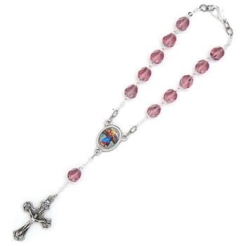 Auto rosary - violet