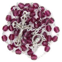 Rosary - 6mm purple beads