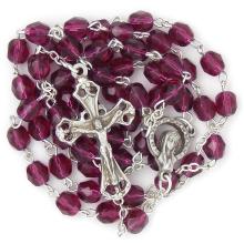 Rosary - 6mm purple beads