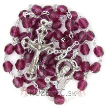 Rosenkranz - 6mm lila Glass Perlen