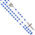 Rosenkranz - 6mm blau Geschliffenes Glass Rosenkranz - 6mm blau Geschliffenes Glass