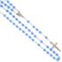 Rosenkranz - 6 mm mattblaue Glass Perlen