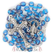 Rosary - blue-bronz balls 6mm