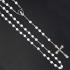Rosary - 6mm white glass beads