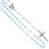 Rosenkranz - 6mm hellblau Geschliffenes Glass
