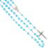 Rosenkranz - 6mm hellblau Geschliffenes und feuerpolierte Glass