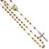 Rosenkranz - 6mm gelb glitzernden Glass Perlen