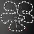 Rosary - white beads 6x8mm