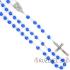 Rosary - 8mm blue faceted glass beads