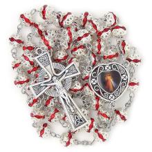 Rosenkranz - 8mm Perlen mit Metallkrone - root