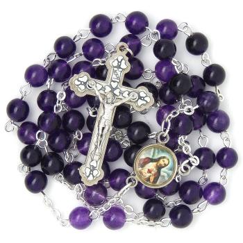 Ruženec - Ametyst - 6mm