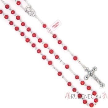 Ruženec - Koral - 6mm