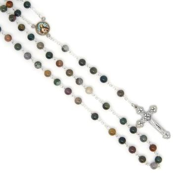 Ruženec - indický achát - 6mm