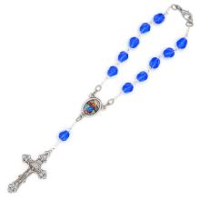 Auto rosary - blue 2