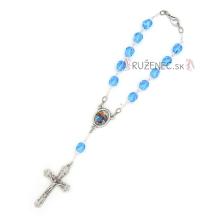 Auto rosary - ligth blue