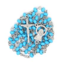 Ruženec drobný - 4mm modré perly