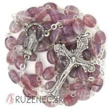Rosary  - 7mm purple beads