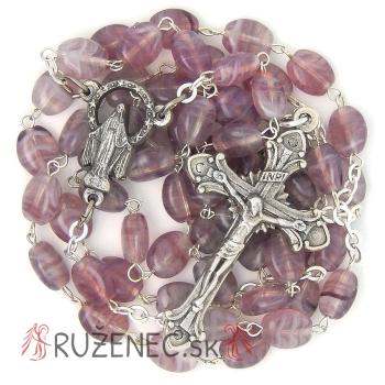 Rosary  - 7mm purple beads