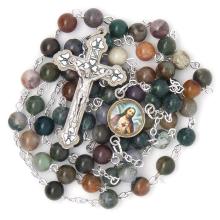 Ruženec - indický achát - 6mm