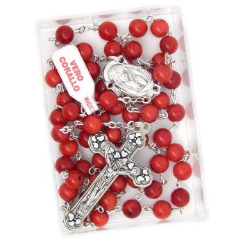 Ruženec - Koral - 6mm