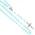 Rosenkranz - 6 mm mattblaue Glass Perlen