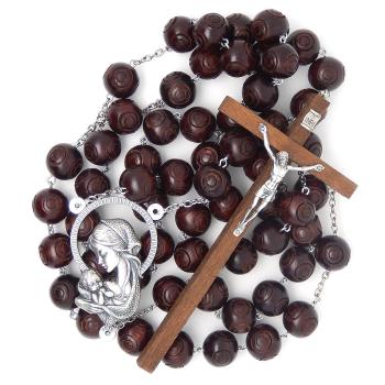 Wall Rosary - wood - 125cm