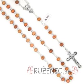 Olivový drevený ruženec 6mm guličky